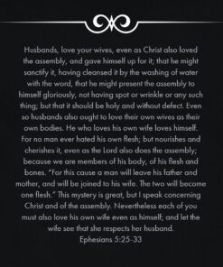 Ephesians 5:25-33 - Husbands Love Your Wives - Bible Verses To Go