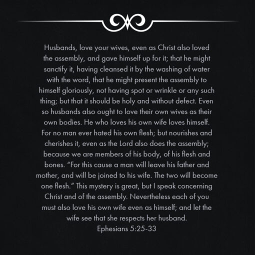 Ephesians 5:25-33 - Husbands Love Your Wives - Bible Verses To Go