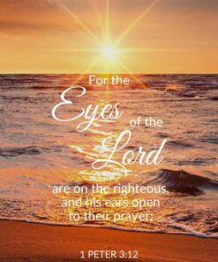 Christian Wallpaper - Eyes of the Lord 1 Peter 3:12