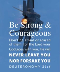 Christian Wallpaper - F-35 Fighter Deuteronomy 31:6
