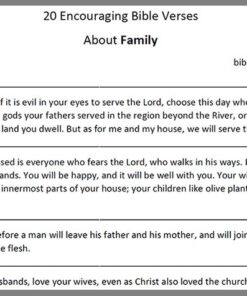 Bible Verses About Family