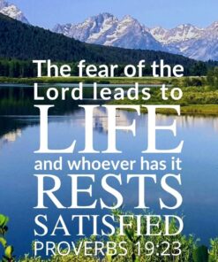 Christian Wallpaper - Fear of the Lord Proverbs 19:23