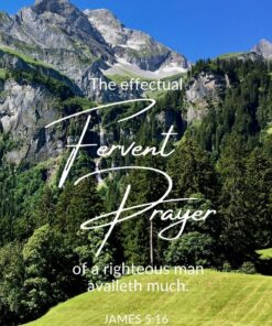 Christian Wallpaper - Fervent Prayer James 5:16