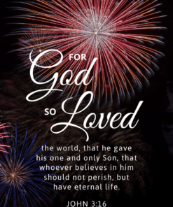 Christian Wallpaper – Fireworks John 3:16