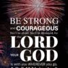 Christian Wallpaper – Fireworks Joshua 1:9