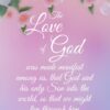 Christian Wallpaper - Flower Pastel 1 John 4:9