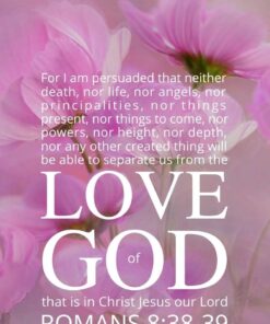 Christian Wallpaper - Flower Pastel Romans 8:38-39