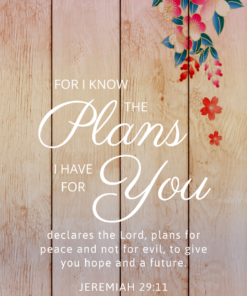 Christian Wallpaper – Flower Wood Jeremiah 29:11