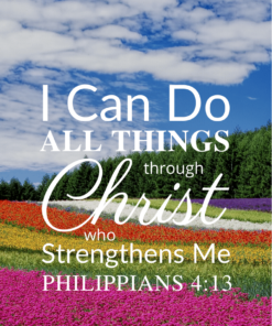 Christian Wallpaper – Flowerfield Philippians 4:13