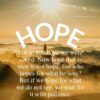 Christian Wallpaper - Foggy Sunrise Romans 8:24-25