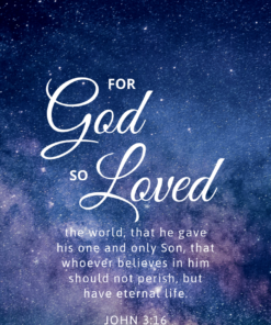 Christian Wallpaper - Galaxy John 3:16