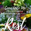 Christian Wallpaper – Garden Matthew 11:28