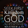 Christian Wallpaper – Glass Spiral Matthew 6:33