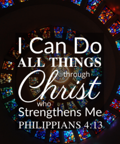 Christian Wallpaper – Glass Spiral Philippians 4:13