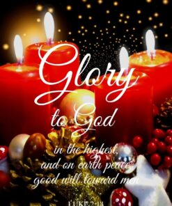 Christian Wallpaper - Glory to God Luke 2:14