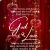 Christian Wallpaper - God is Love 1 John 4:16