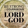 Christian Wallpaper – Gold Lace Joshua 1:9