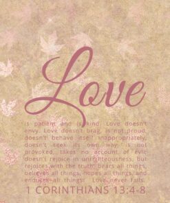 Christian Wallpaper – Goldleaf 1 Corinthians 13:4-8