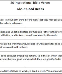 Good Deeds Bible Verses