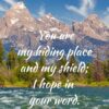 Christian Wallpaper - Grand Teton Psalm 119:114