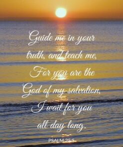 Christian Wallpaper - Guide Me Psalm 25:5