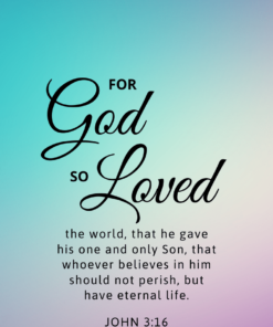 Christian Wallpaper - Halo John 3:16