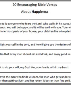 Happiness Bible Verses