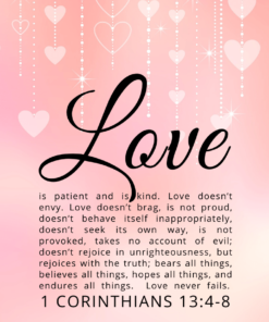 Christian Wallpaper – Hearts2 1 Corinthians 13:4-8