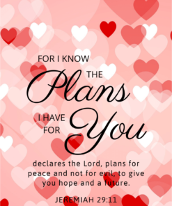 Christian Wallpaper - Hearts Jeremiah 29:11