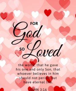 Christian Wallpaper - Hearts John 3:16