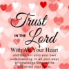 Christian Wallpaper - Hearts Proverbs 3:5-6