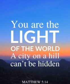 Christian Wallpaper - Hilltop Sunrise Matthew 5:14