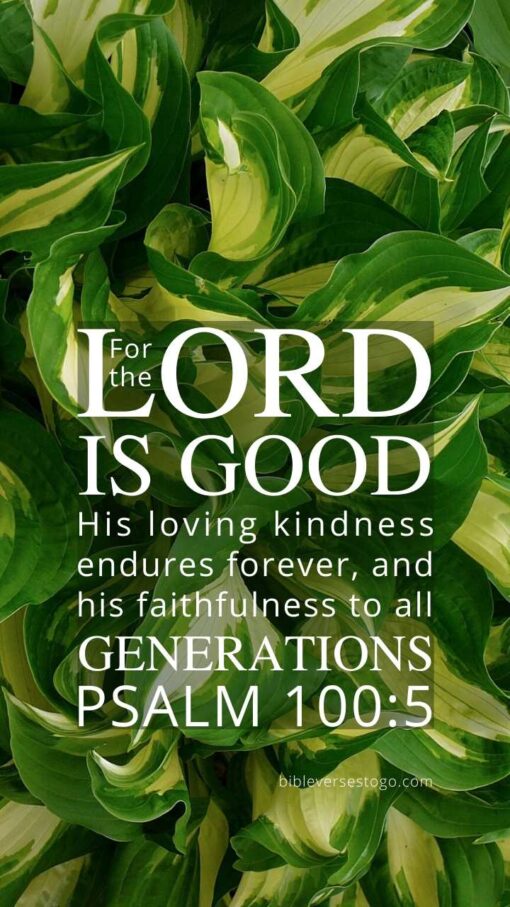 Christian Wallpaper - Hosta Psalm 100:5