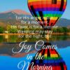 Christian Wallpaper - Hot Air Balloon Psalm 30:5