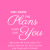 Christian Wallpaper – Hot Pink Jeremiah 29:11