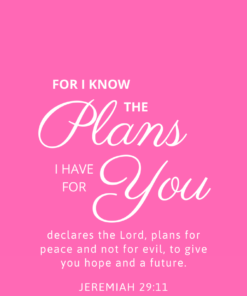 Christian Wallpaper – Hot Pink Jeremiah 29:11