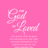 Christian Wallpaper – Hot Pink John 3:16