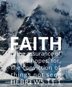 Christian Wallpaper - Icebergs Hebrews 11:1