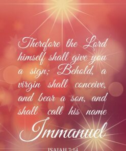 Christian Wallpaper - Immanuel Isaiah 7:14