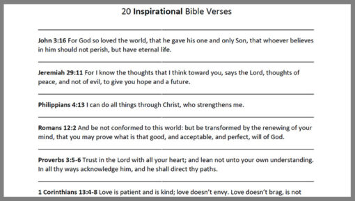 Inspirational Bible Verses