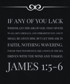 James 1:5-6 - Ask in Faith, Nothing Wavering - Bible Verses To Go