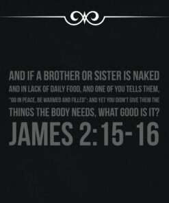 James 2:15-16 - Lack of Daily Food - Bible Verses To Go