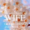 Christian Wallpaper - Japanese Blossoms Proverbs 18:22