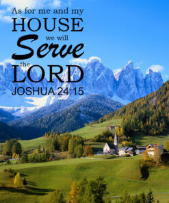 Joshua 24:15 - Me and My House - Bible Verses To Go