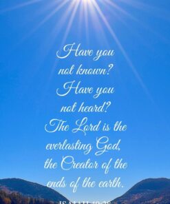 Christian Wallpaper - Lake Sun Isaiah 40:28