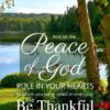 Christian Wallpaper - Lakeside Colossians 3:15