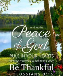 Christian Wallpaper - Lakeside Colossians 3:15