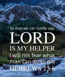 Christian Wallpaper - Landscape Hebrews 13:6