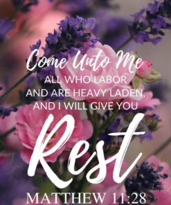 Christian Wallpaper - Lavender Matthew 11:28