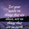 Christian Wallpaper - Lavender Sky Colossians 3:2
